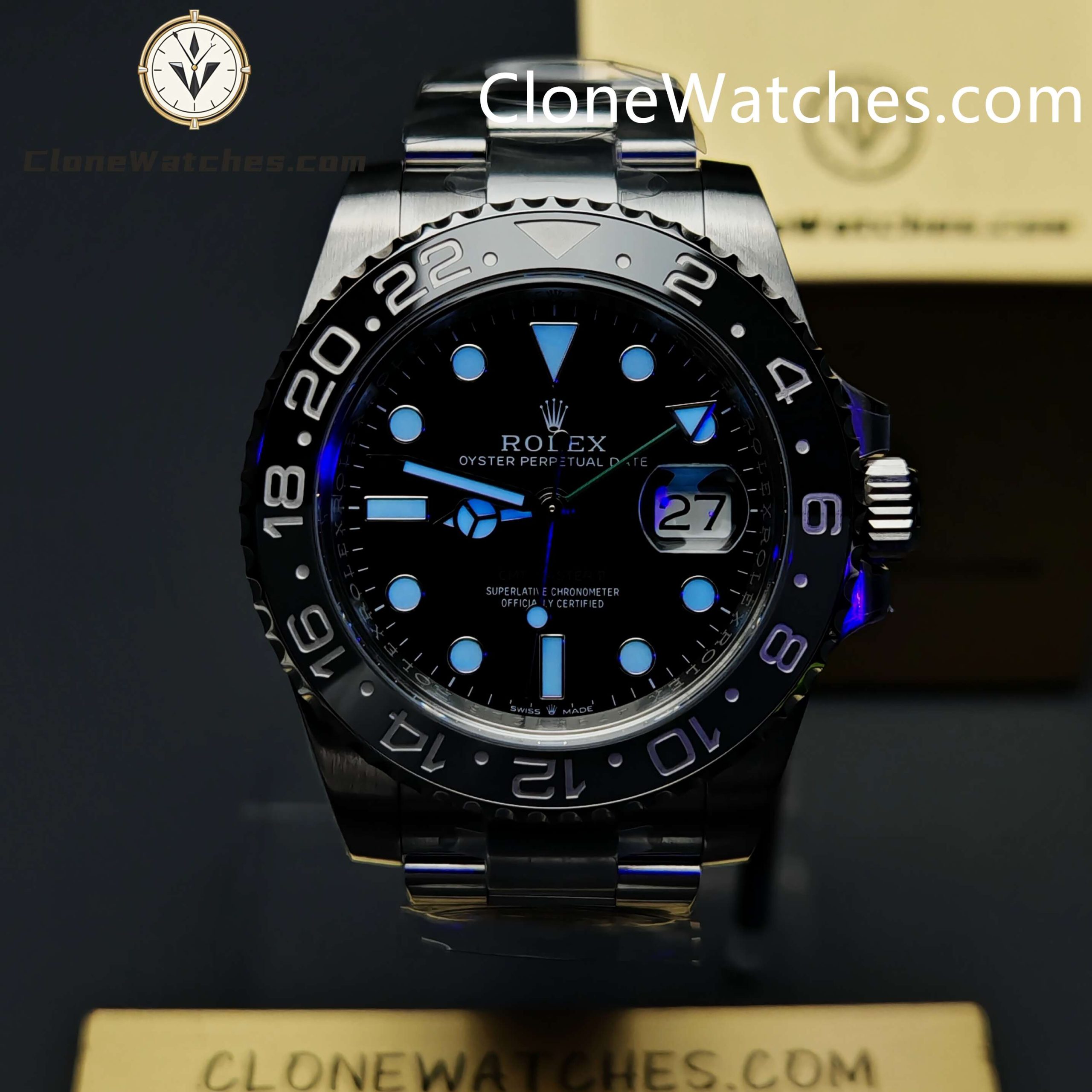 Rolex Super Clone Watches 1:1 Bruce Wayne GMT Master II M126710grnr Oyster 3285 Movement - Image 2