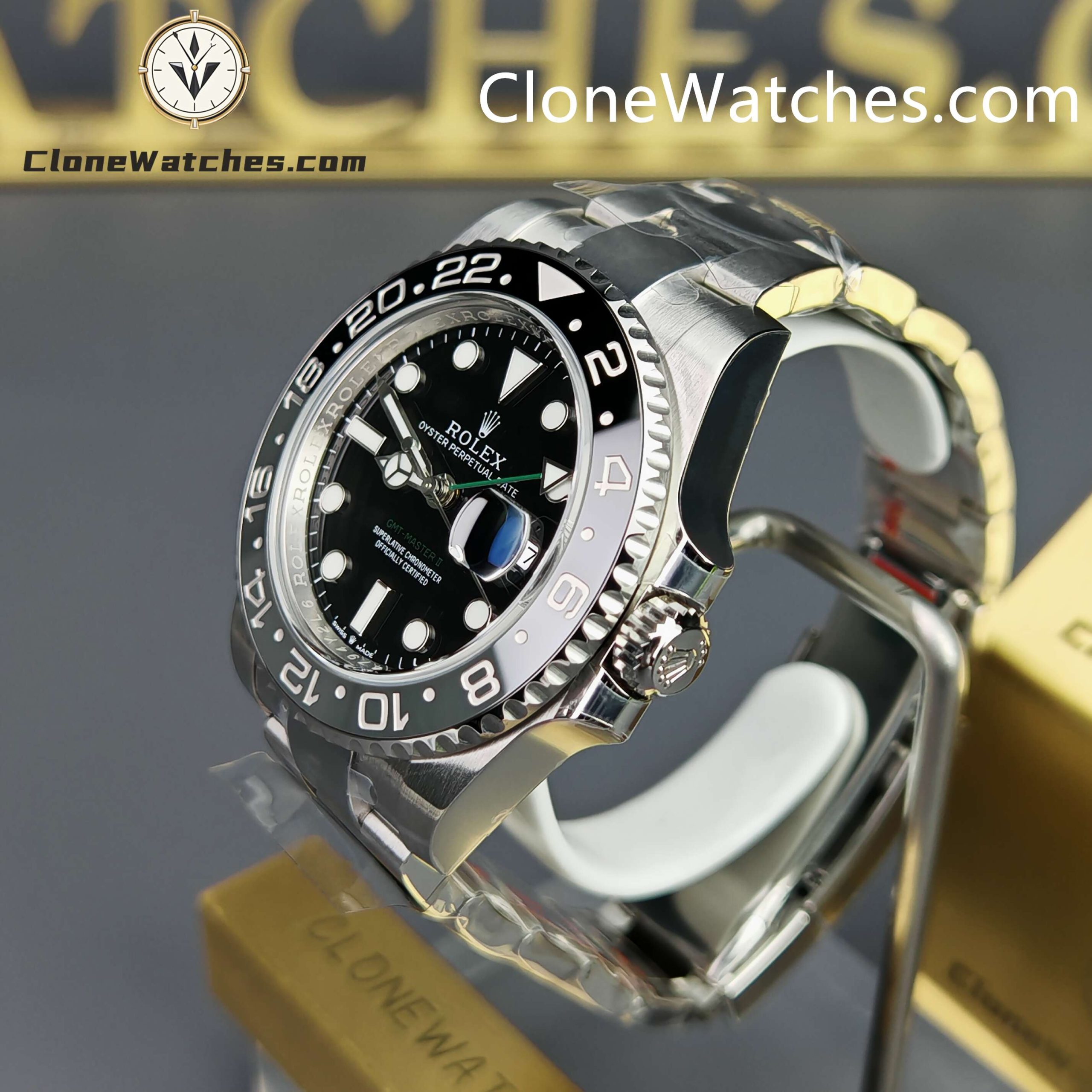 Rolex Super Clone Watches 1:1 Bruce Wayne GMT Master II M126710grnr Oyster 3285 Movement - Image 3