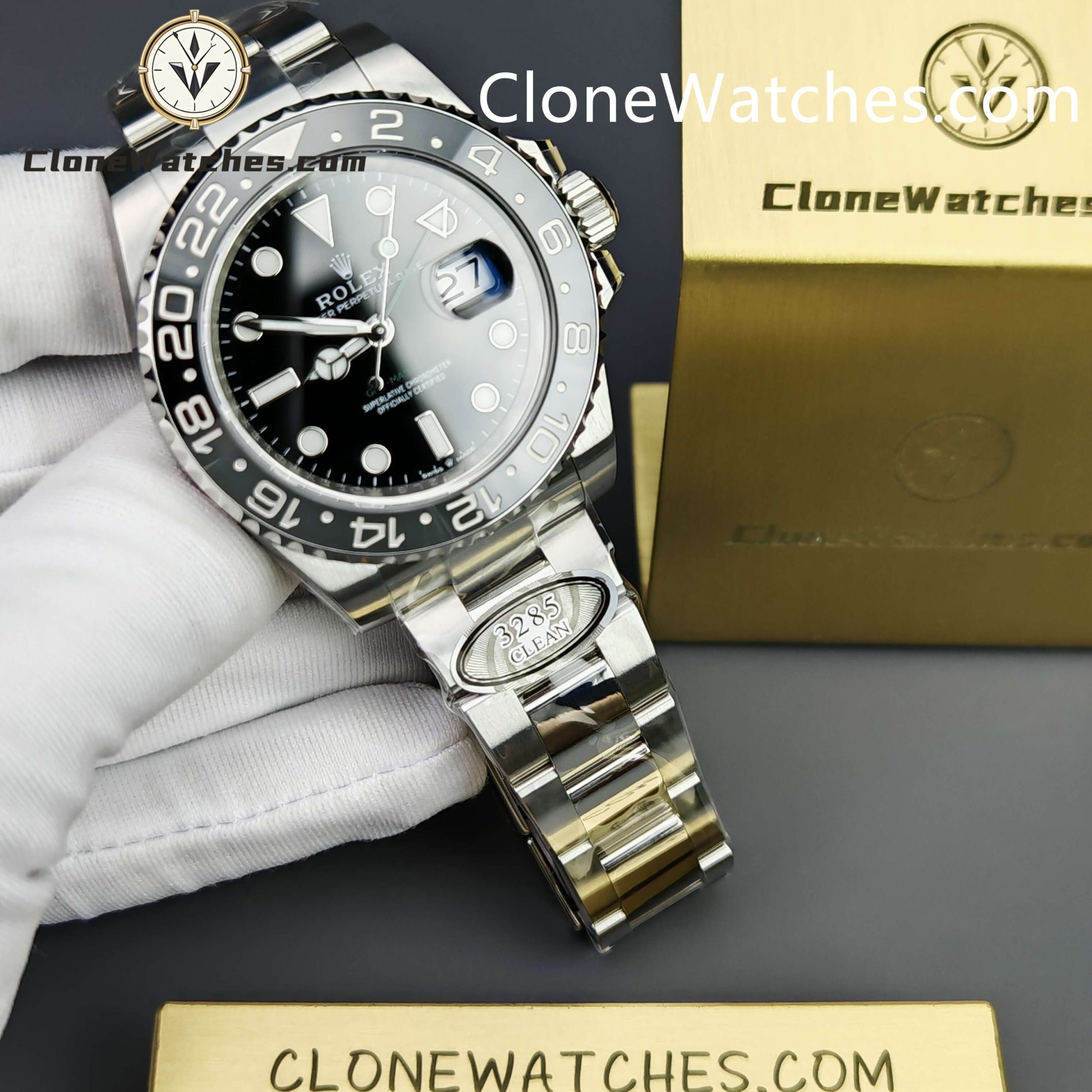 Rolex Super Clone Watches 1:1 Bruce Wayne GMT Master II M126710grnr Oyster 3285 Movement - Image 4