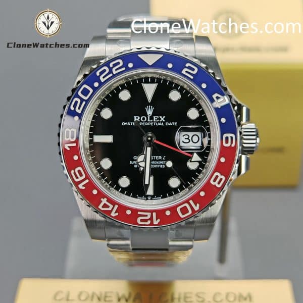 Rolex Super Clone Watches 1:1 Pepsi GMT Master II M126710blro Oyster 3285 Movement