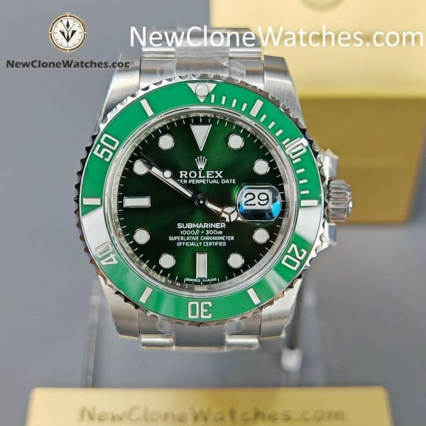 Rolex Super Clone Watches 1:1 Hulk Submariner 116610LV 3135 Movement