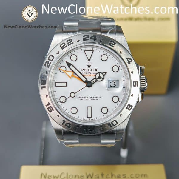 Rolex Super Clone Watches 1:1 Oyster Perpetual Explore II M226570 White Dial 3285 Movement