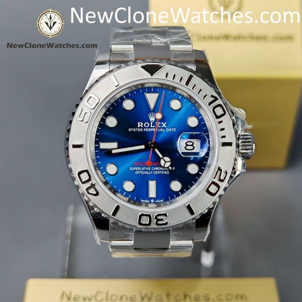 Rolex Super Clone Watches 1:1 Yacht Master Blue Dial M126622-0002 3235 Movement