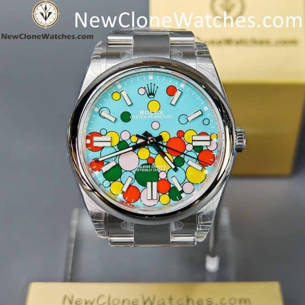 Rolex Super Clone Watches 1:1 Oyster Perpetual Celebration Dial 41mm M124300-0008 3230 Movement