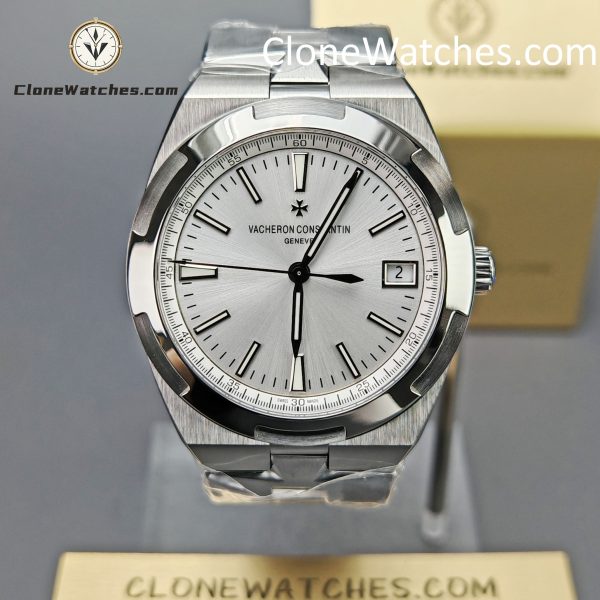 Vacheron Constantin Super Clone Watches 1:1 Overseas 4500V/210A-B126 Silvery white  Dial