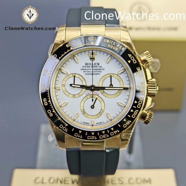Rolex Super Clone Watches 1:1  Daytona 18K Gold M126518ln-0002 4131 Movement