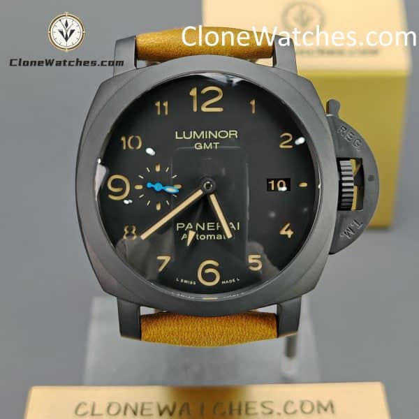 Panerai Super Clone Watches 1:1 Luminor GMT PAM01441 Black Dial