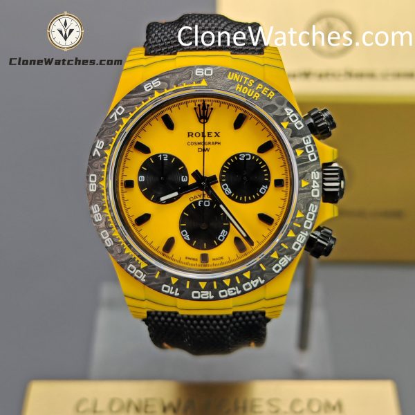Modified Super Clone Watches 1:1 DiW Rolex Daytona Carbon Fiber BUMBLEBEE