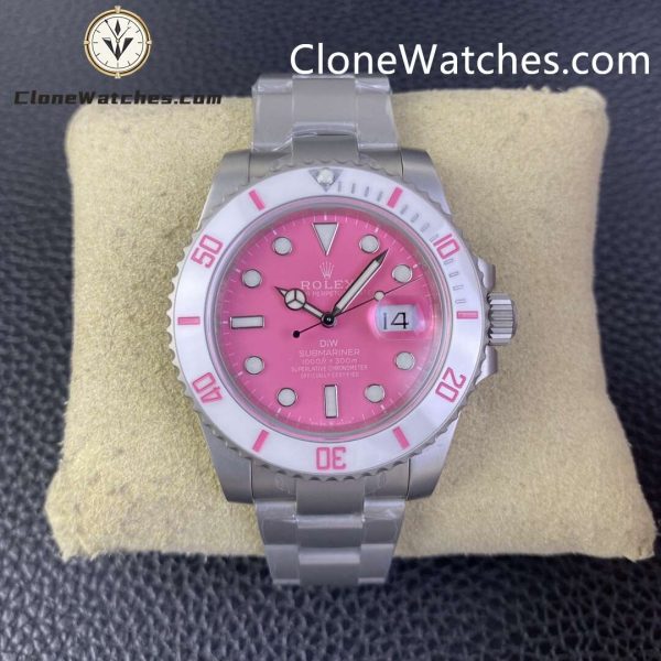 Super Clone Watches – Modified DiW Rolex Submariner FUCHSIA