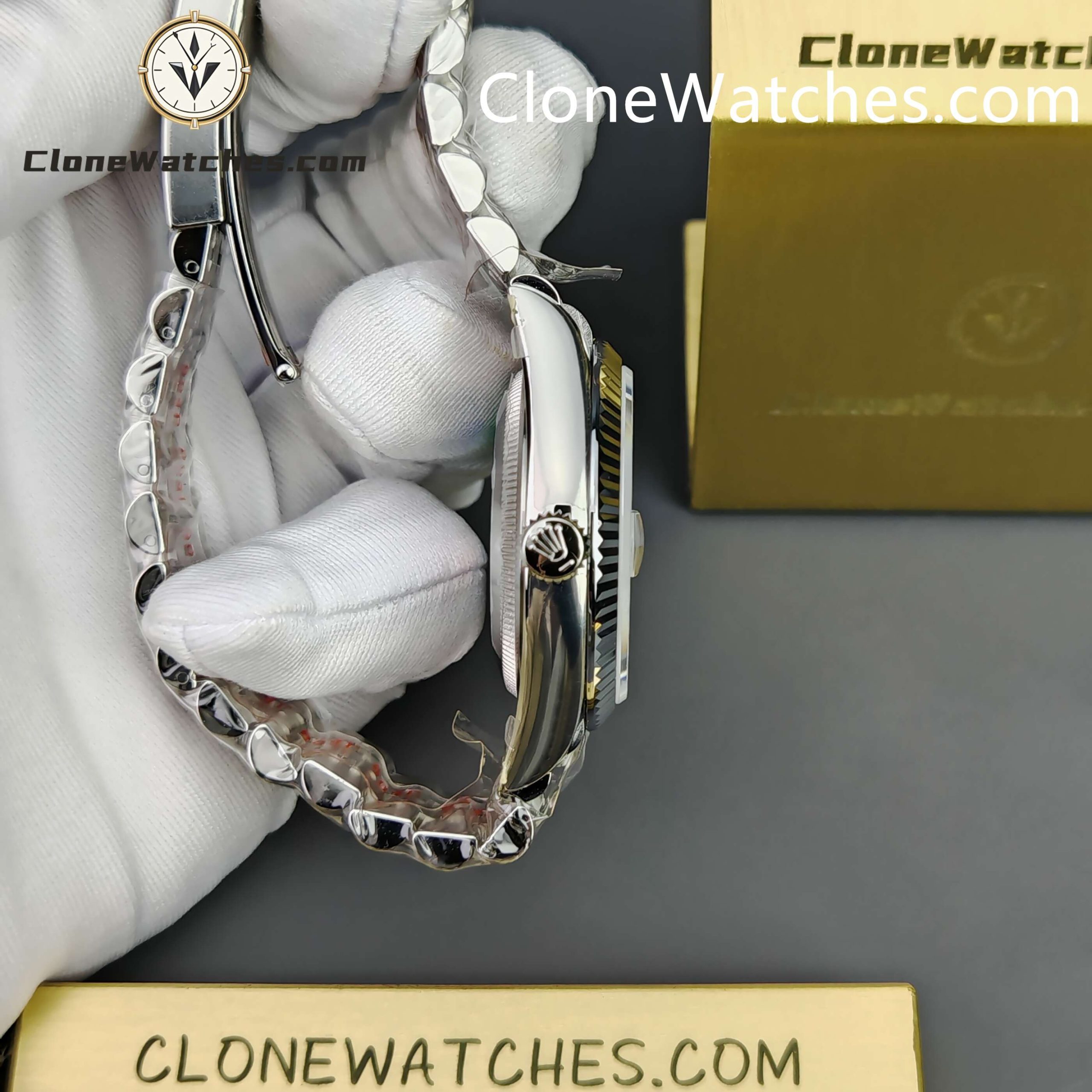 Rolex Super Clone Watches 1:1 DateJust Mother of Pearl Diamond Dial Jubilee 36MM m126234-0019 3235 Movement - Image 8