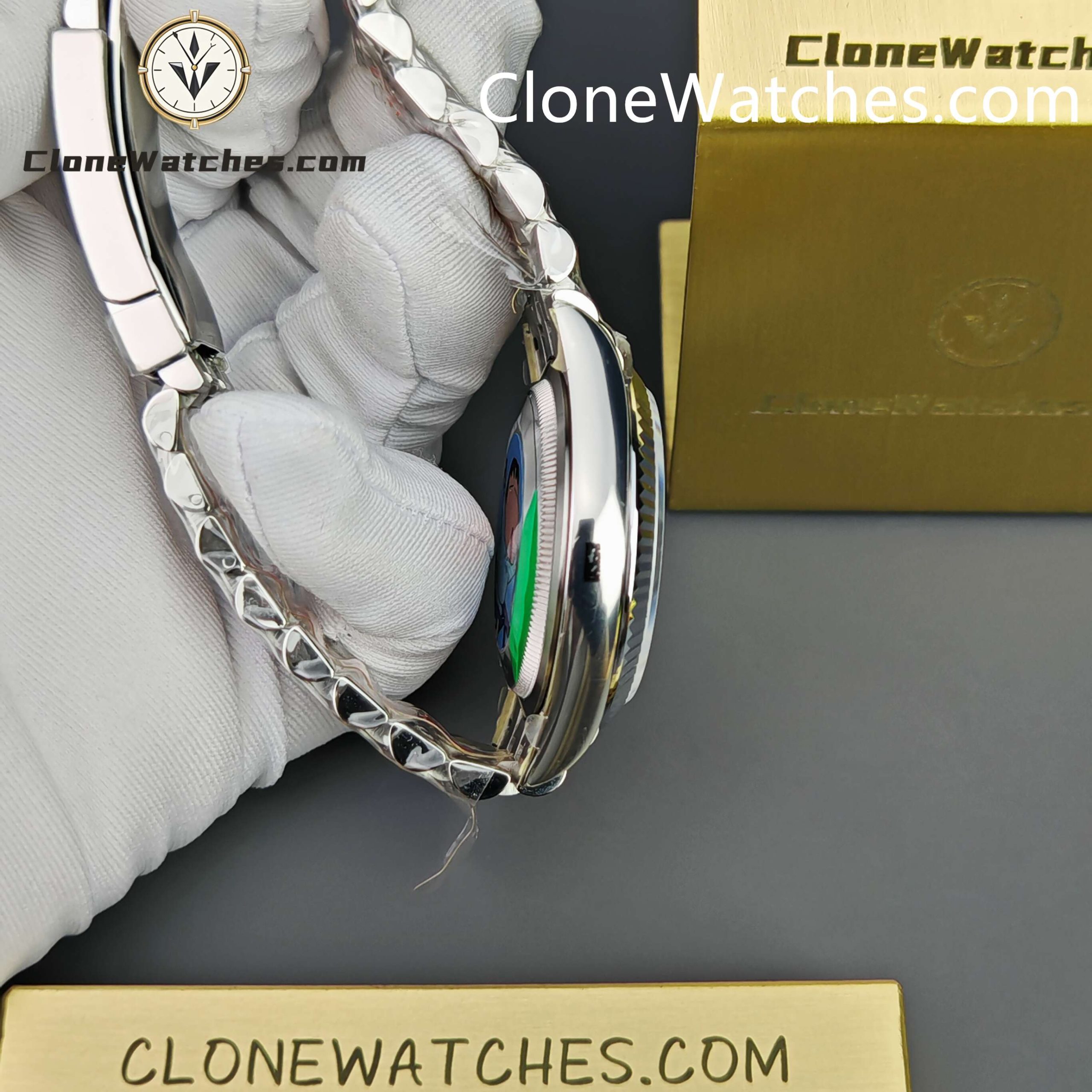 Rolex Super Clone Watches 1:1 DateJust Mother of Pearl Diamond Dial Jubilee 36MM m126234-0019 3235 Movement - Image 9