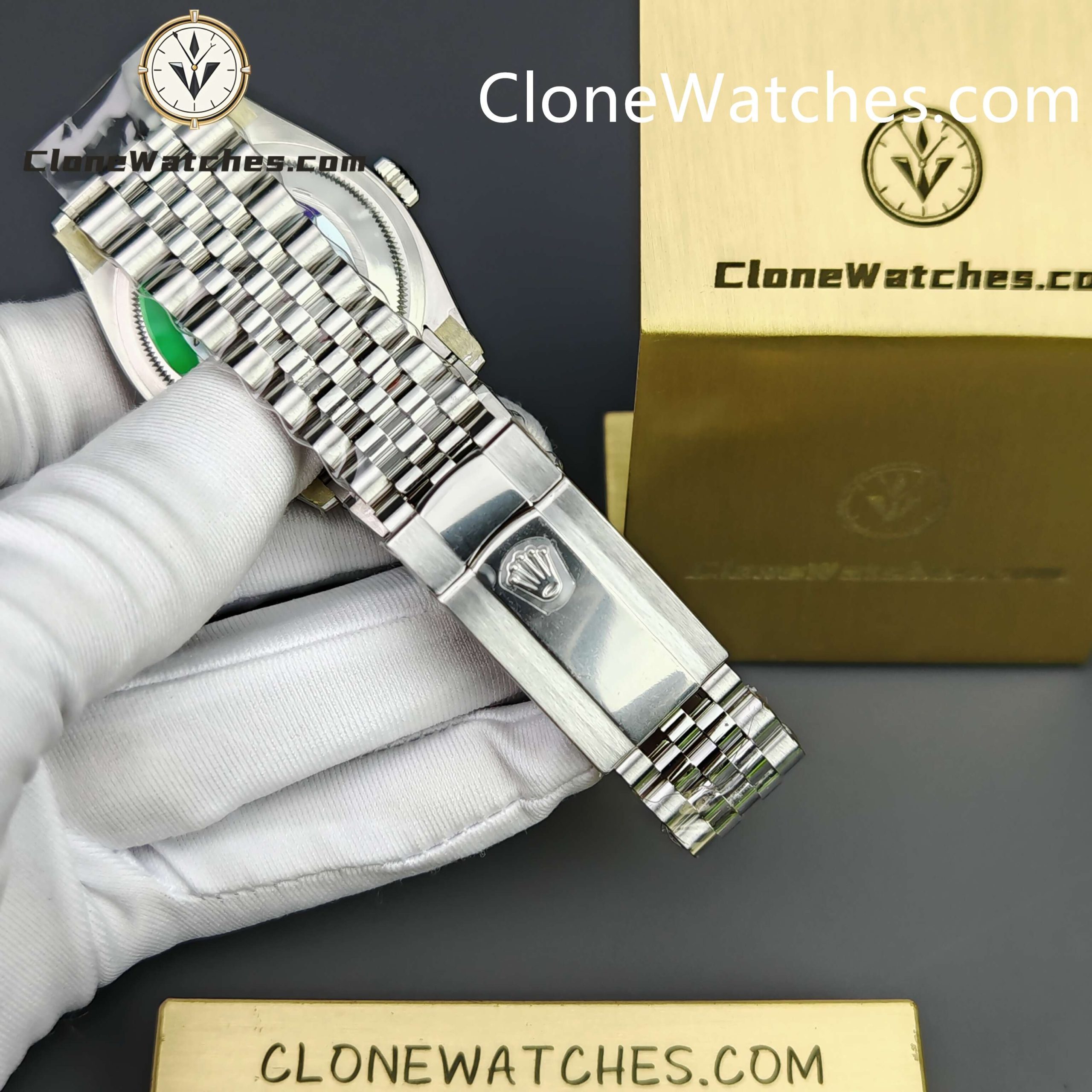 Rolex Super Clone Watches 1:1 DateJust Mother of Pearl Diamond Dial Jubilee 36MM m126234-0019 3235 Movement - Image 14