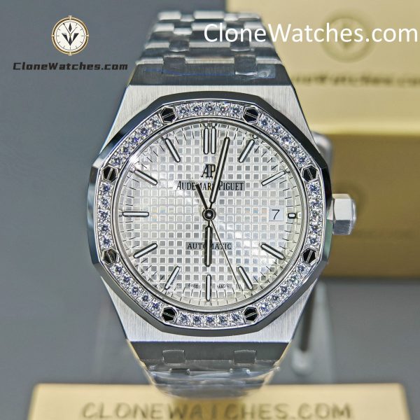 Audemars Piguet Super Clone Watches 1:1 Royal Oak 15453  White Dial 37MM