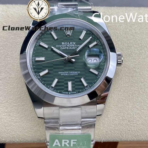 Super Clone Watches – Rolex DateJust Green Dial M126300 – 0021