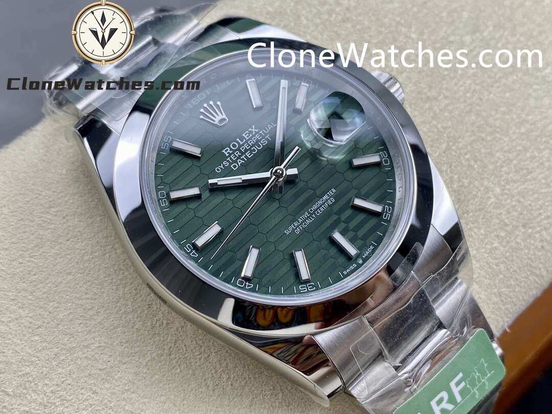 Rolex Super Clone Watches 1:1 DateJust Green Dial M126300 – 0021 Oyster 41MM 3235 Movement - Image 2