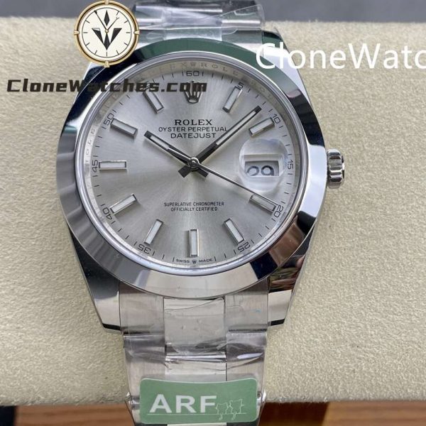 Super Clone Watches – Rolex DateJust Silver Dial M126300 - 0003