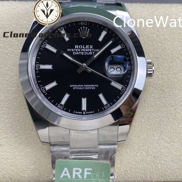 Super Clone Watches – Rolex DateJust Black Dial M126300 – 0011