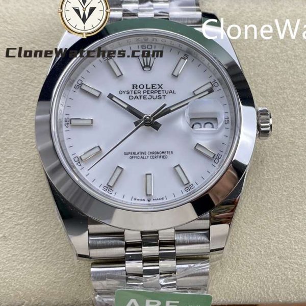 Super Clone Watches – Rolex DateJust White Dial m126300-0006