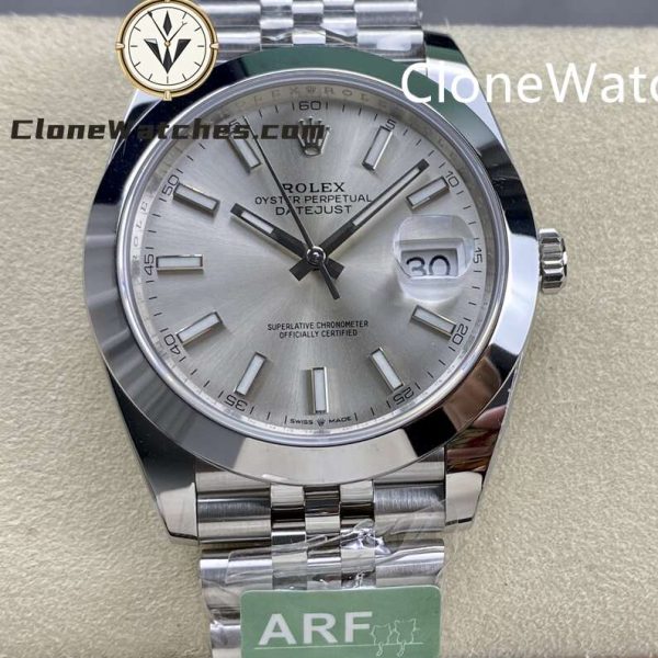 Super Clone Watches – Rolex DateJust Silver Dial m126300-0008