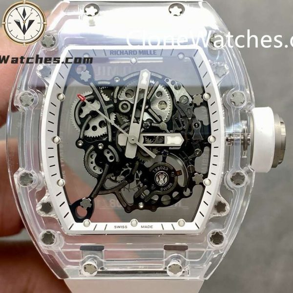 Super Clone Watches – Richard Mille 055 Ceramics Tourbillon Fully Transparent