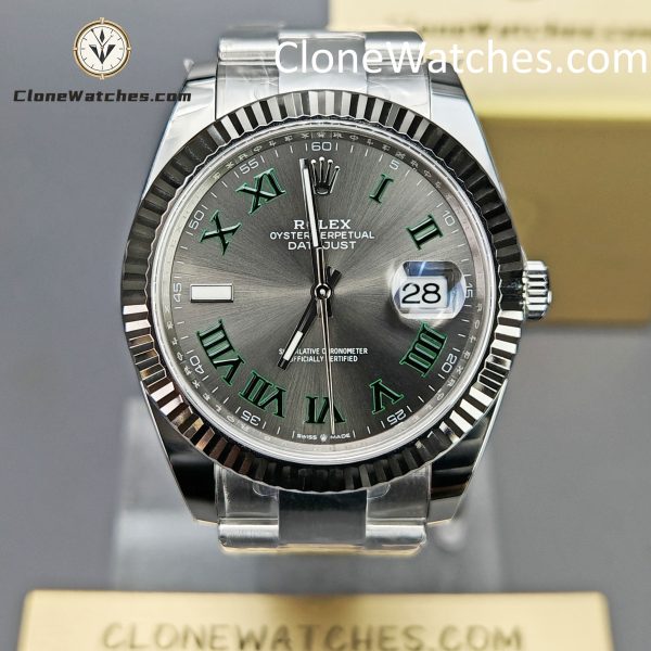 Super Clone Watches – Rolex DateJust Grey Roman Dial m126334-0021