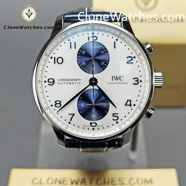 IWC Super Clone Watches 1:1 Portugieser Chronograph White Dial 41MM IW371620
