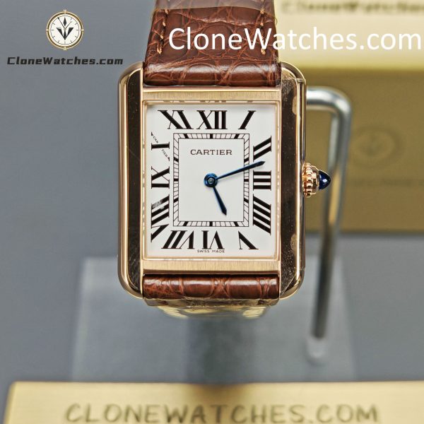 Super Clone Watches – Cartier Tank Silver White Dial W5200024