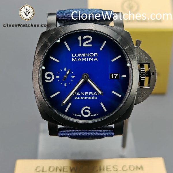 Panerai Super Clone Watches 1:1 Luminor Marina Steel DLC - Milan PAM02319 44MM