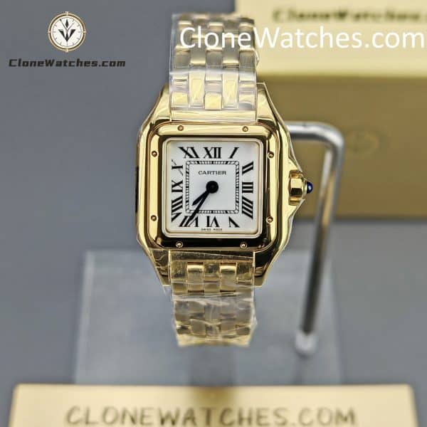 Cartier Super Clone Watches 1:1 PANTHÈRE DE CARTIER White Dial 22mm x30mm WGPN0059