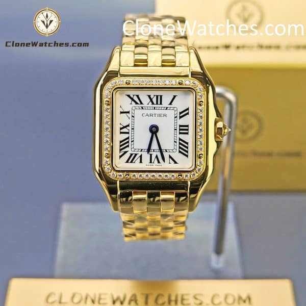Cartier Super Clone Watches 1:1 PANTHÈRE DE CARTIER White Dial 27mm x36mm WJPN0085