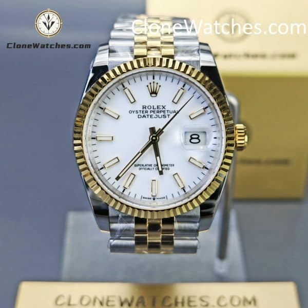 Super Clone Watches – Rolex DateJust White Dial m126233-0019