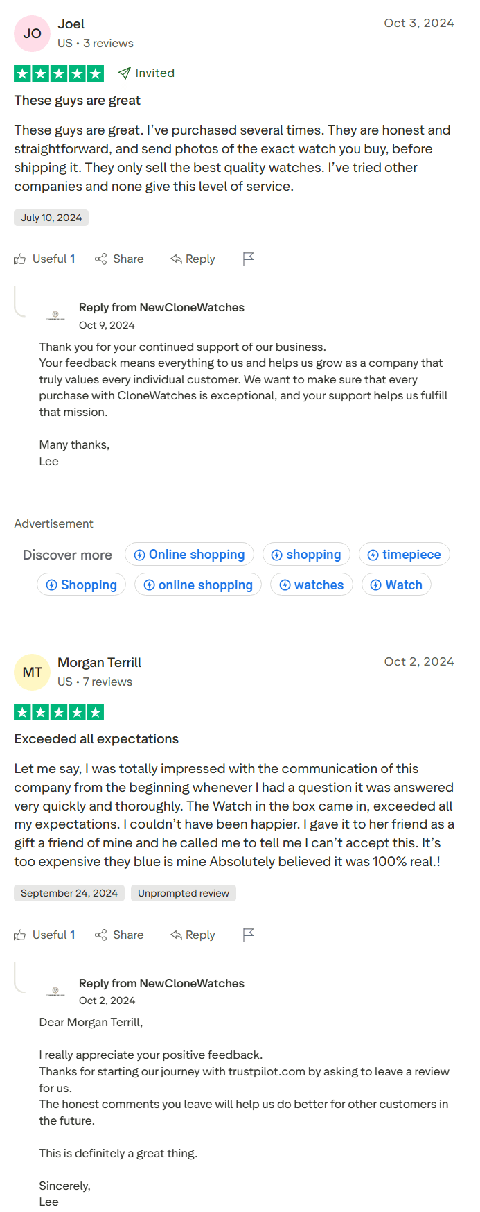 Verified Customer Review 1