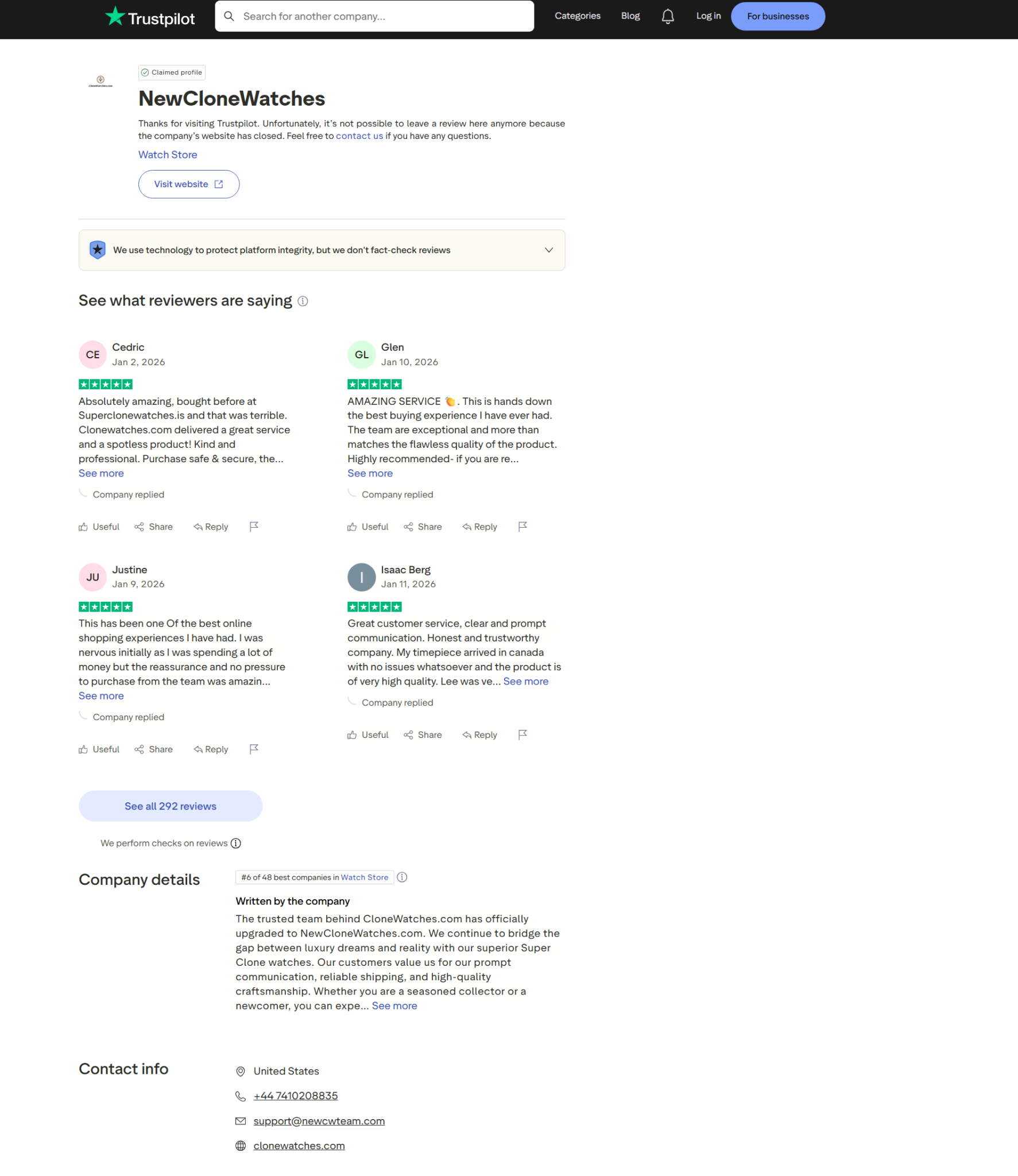 Trustpilot 4.9 Score and #6 Ranking Screenshot