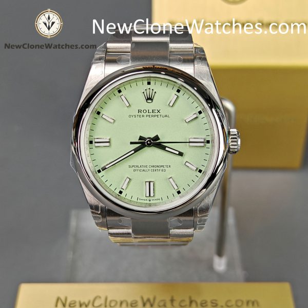 Super Clone Watches – Rolex Oyster Perpetual Olive Green Dial m126000-0011