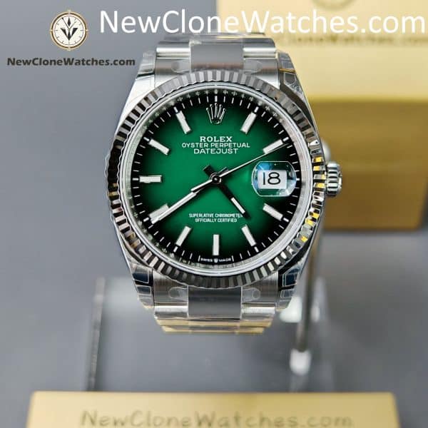 Super Clone Watches - Rolex DateJust Green Dial m126234-0060
