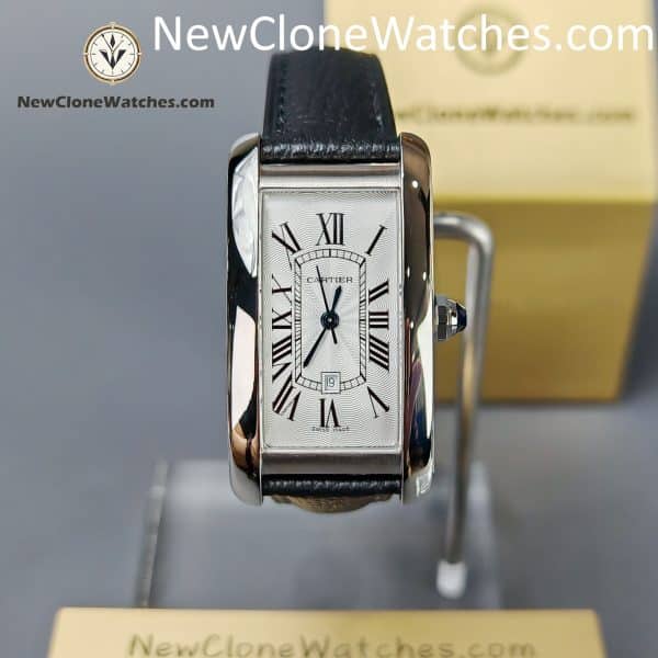 Cartier Super Clone Watches 1:1 Tank Américaine Silver White Dial 41.6*22.6MM WSTA0050