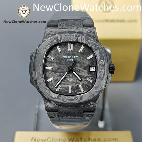Super Clone Watches - DiW Patek Philippe Nautilus 5711 Carbon Dial