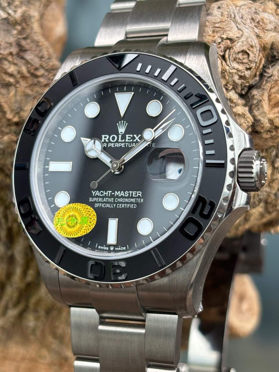 VSF Rolex Yacht-Master 226627 titanium super clone — dial and ceramic bezel overview