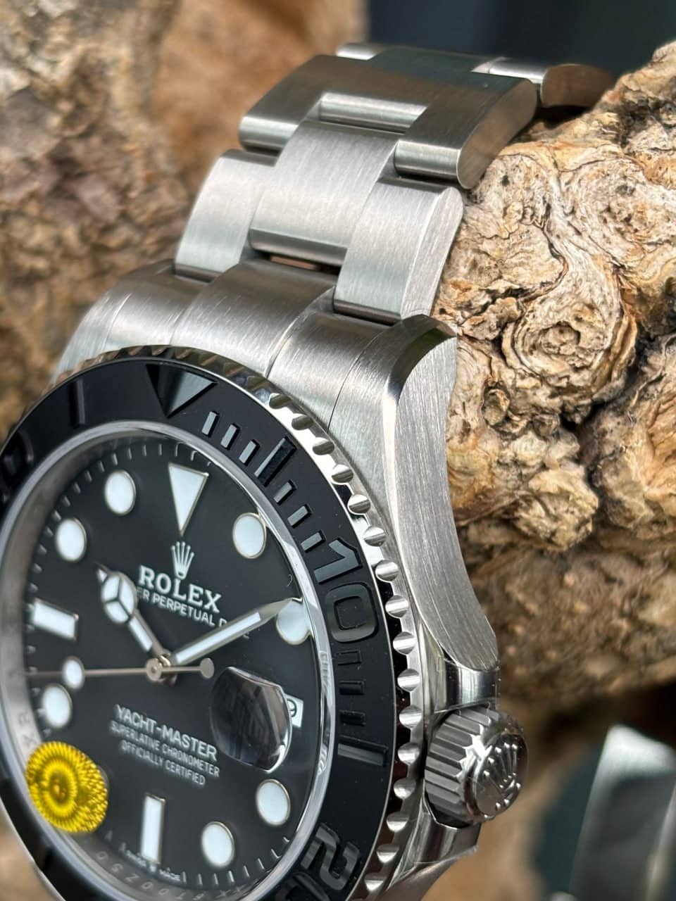 VSF Yacht-Master 226627 titanium case side profile — lug chamfering and bezel elevation