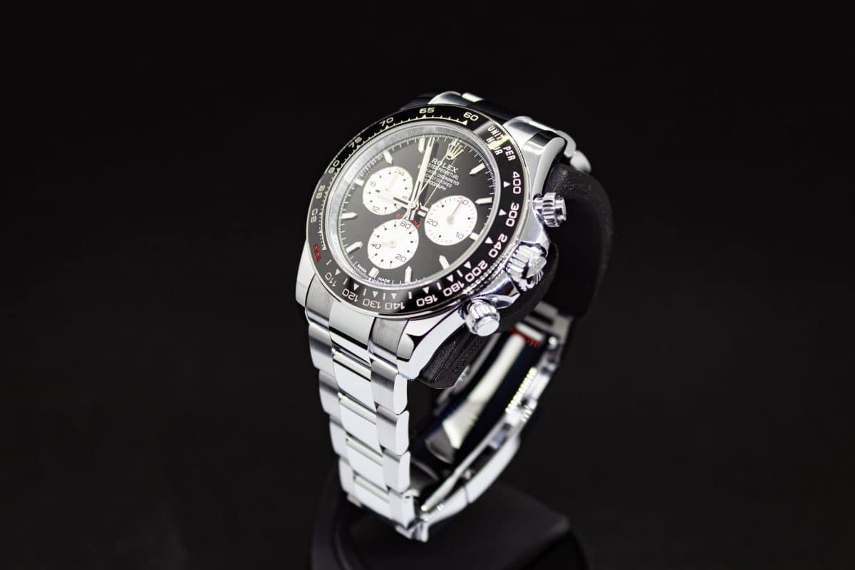 QF Daytona Le Mans super clone dial close-up showing sub-dial typography